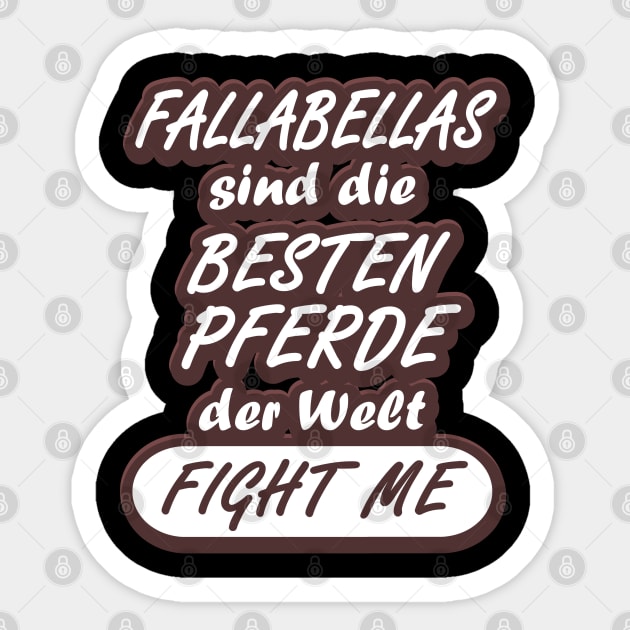 Falabellas Pferd Reiten Springreiten Galopp Trab Sticker by FindYourFavouriteDesign